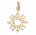 Sunburst Charm – 18K Gold Charm | Stainless Steel Hypoallergenic Jewelry Piece - charm | Sunflower Soul Boutique