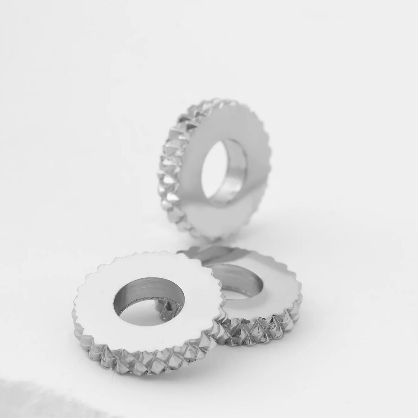 Textured Spacer Bead – 18K Gold Spacer Bead | Scratch Resistant Stainless Steel - Charms | Sunflower Soul Boutique
