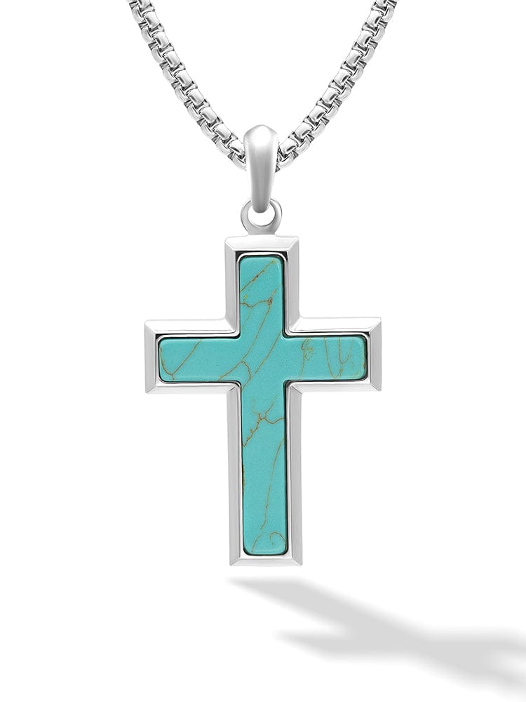 Turquoise Cross Pendant Necklace - Cross Pendant | Sunflower Soul Boutique