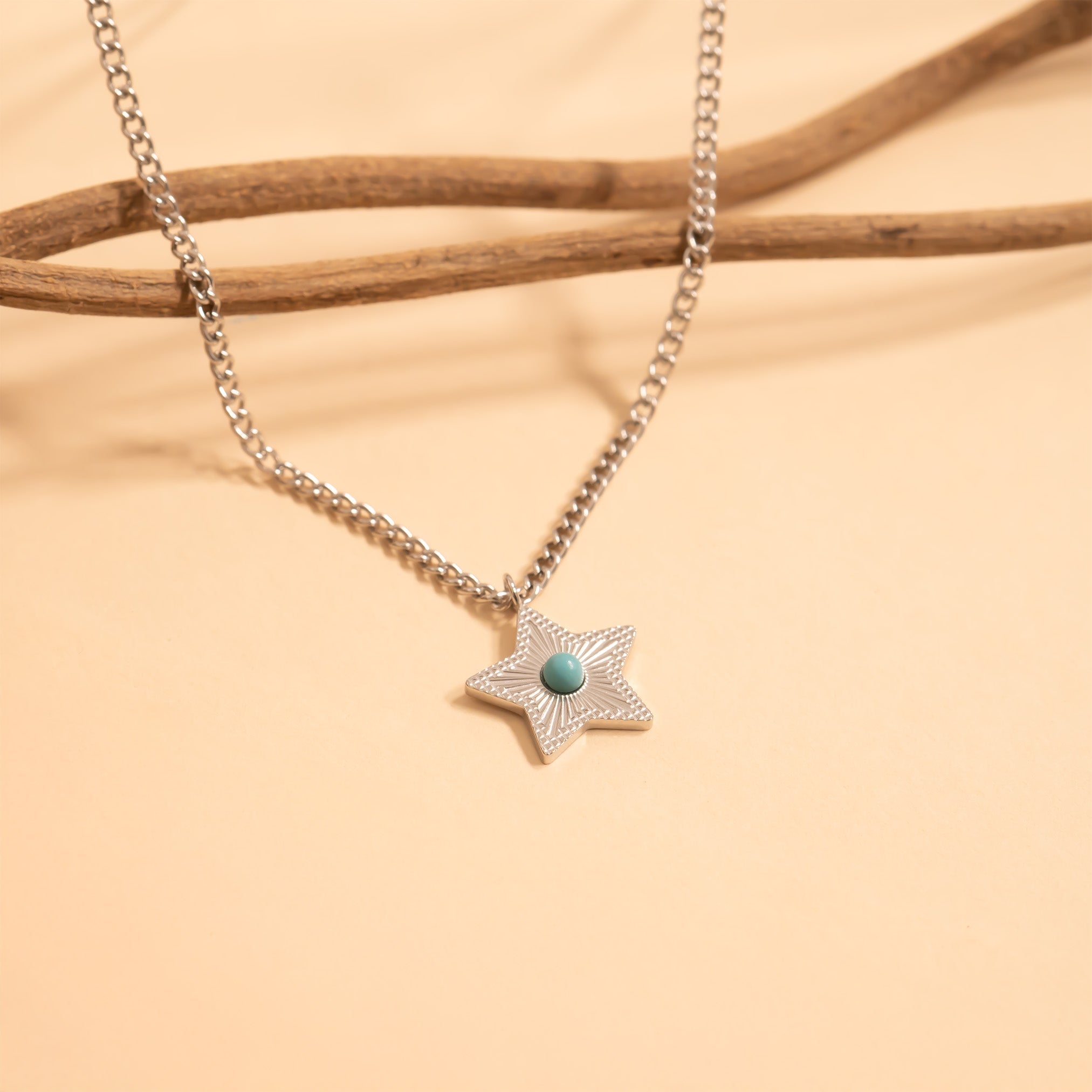 Turquoise Star Charm – 18K Gold Pendant | Hypoallergenic Stainless Steel Jewelry - charm | Sunflower Soul Boutique