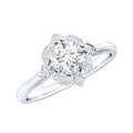 Vintage Inspired Moissanite Engagement Ring With Certificate