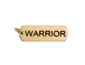 Warrior Charm 18K Gold Pendant – Polished Stainless Steel Courage Jewelry - | Sunflower Soul Boutique