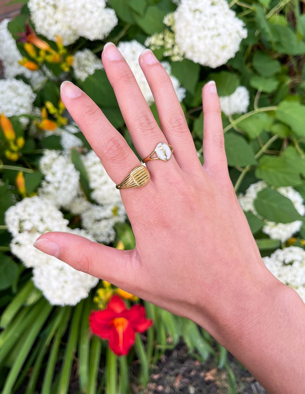 Wildflower Signet Ring - Ring | Sunflower Soul Boutique