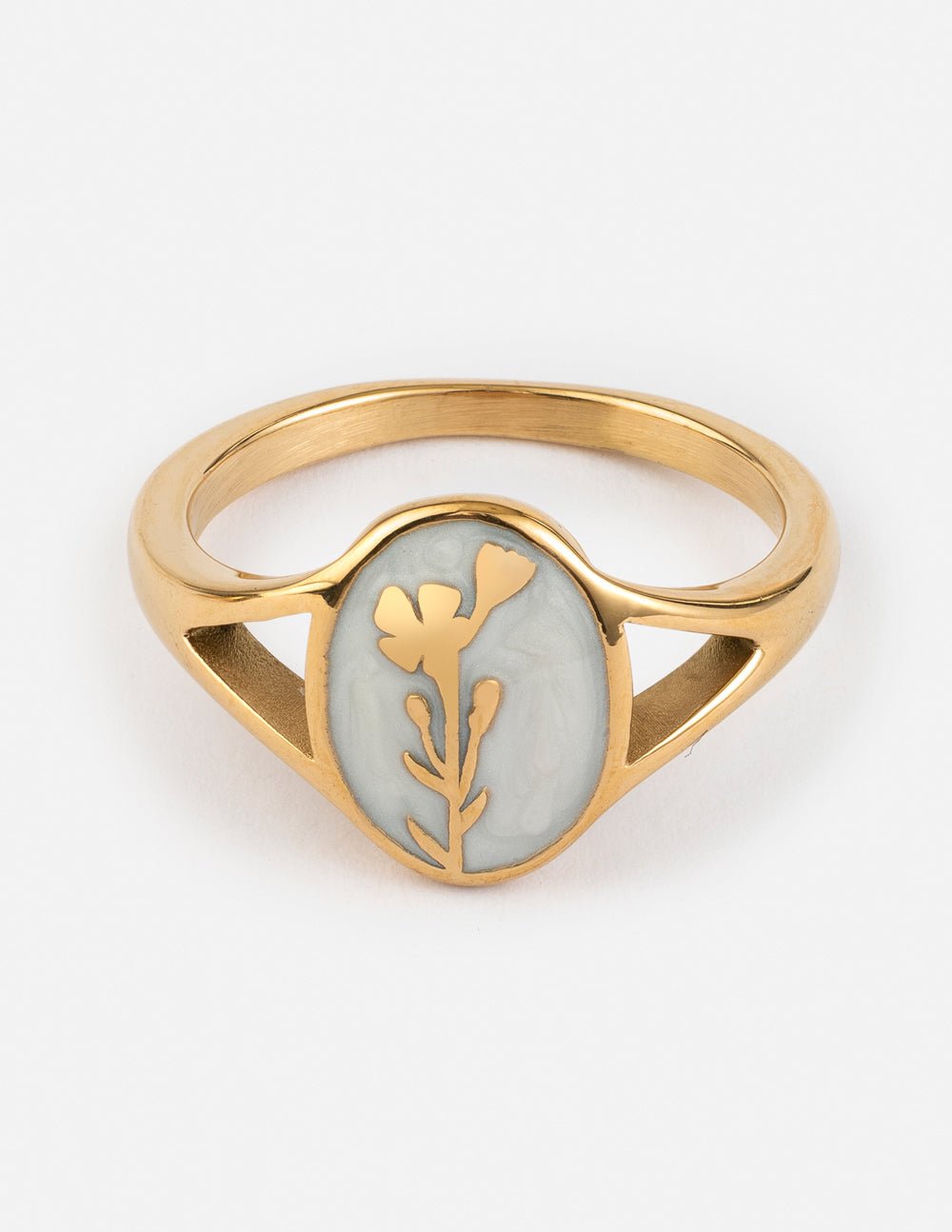 Wildflower Signet Ring - Ring | Sunflower Soul Boutique