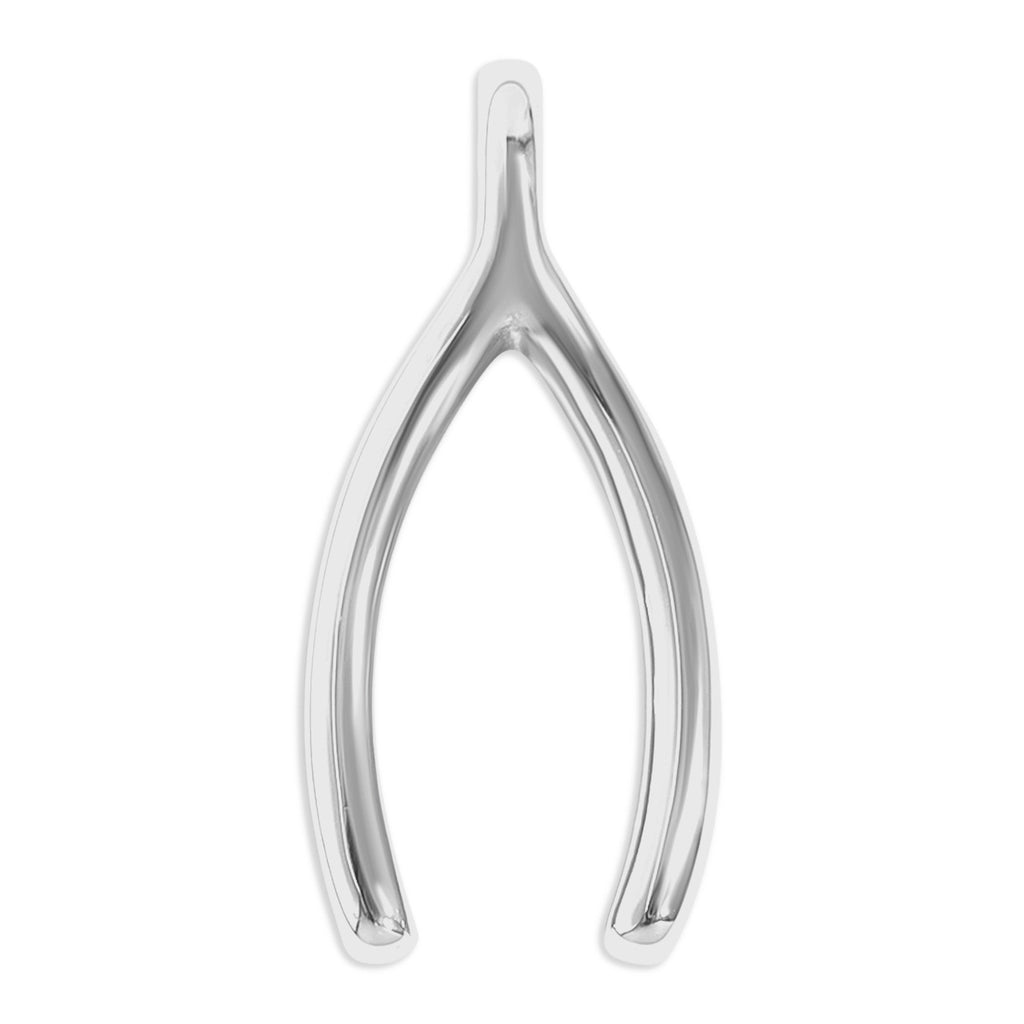 18K Gold Wishbone Charm – Hypoallergenic PVD Coated Stainless Steel Pendant