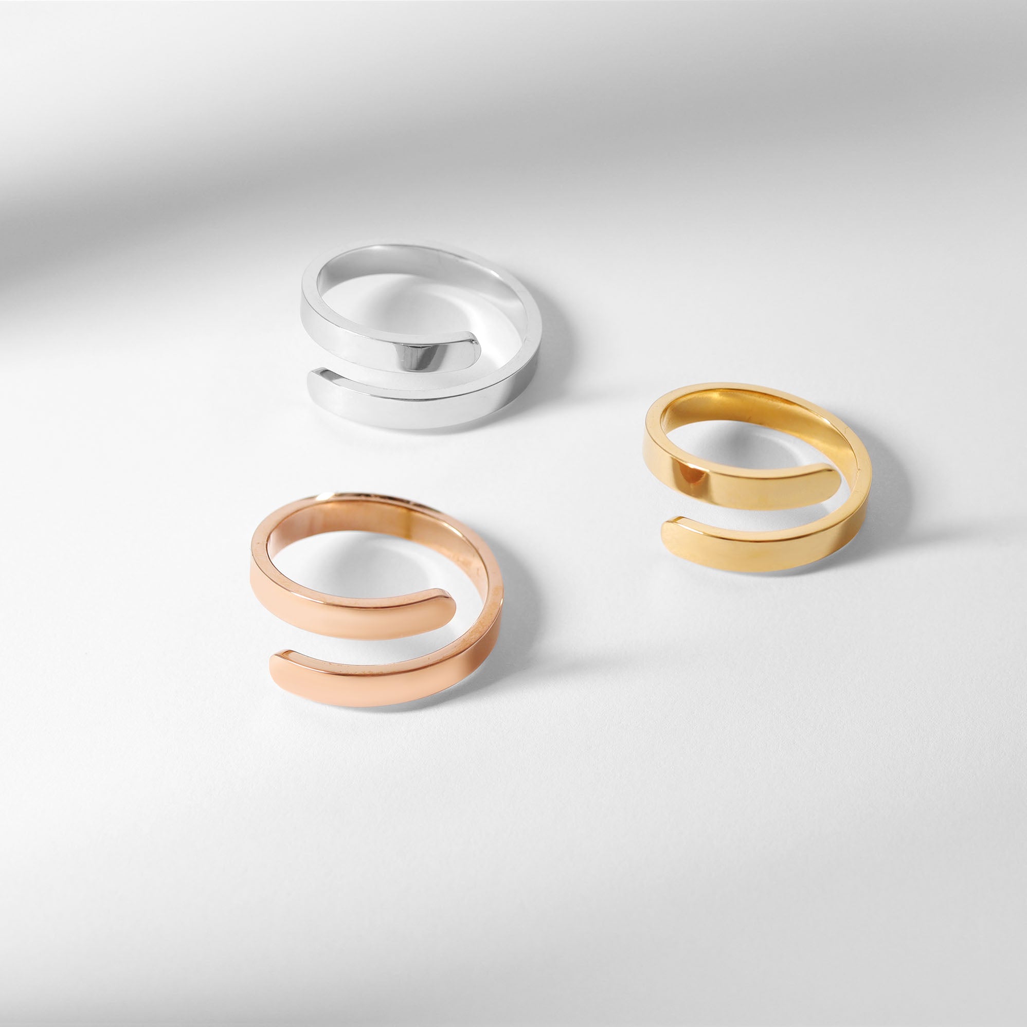 Stainless Steel Blank Engravable 2 Name Wrap Ring Lifestyle